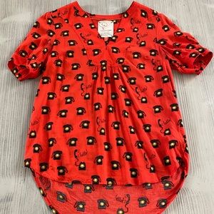 Conversations by Anthropologie Number 1 phone tunic top